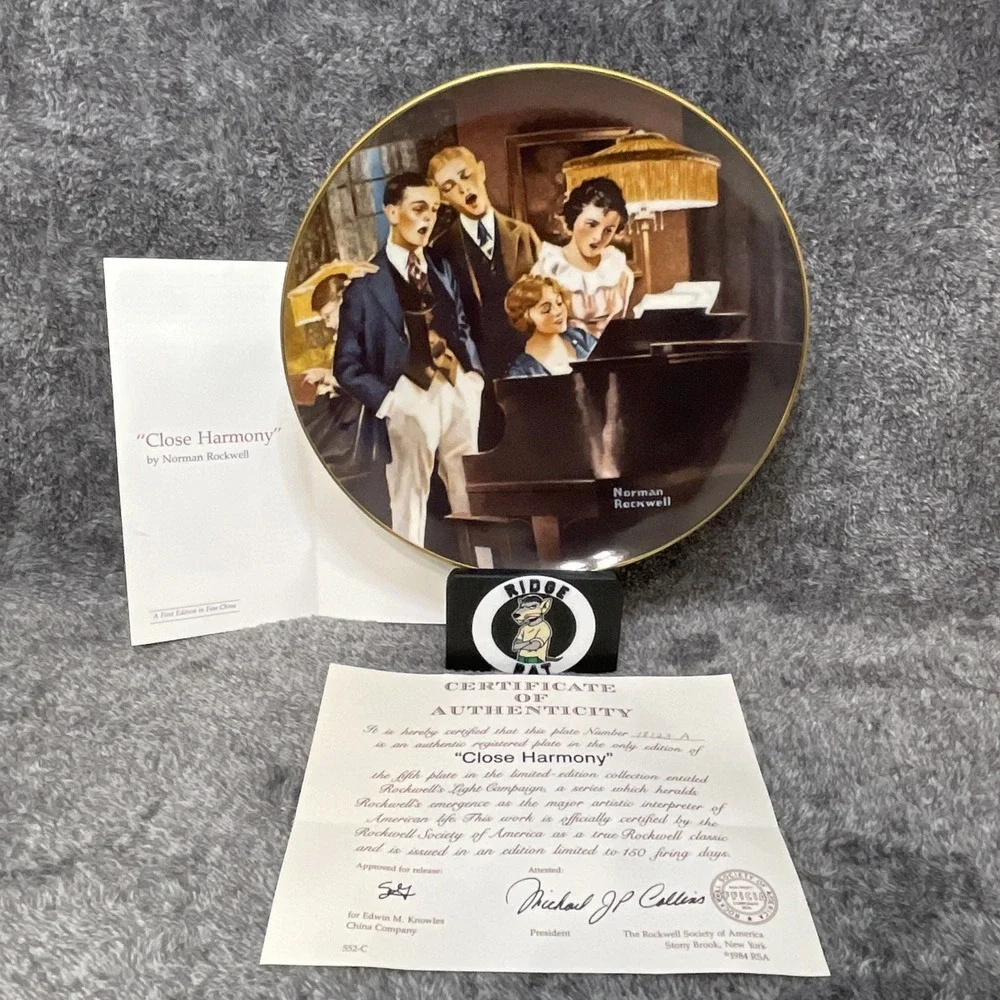 VINTAGE Norman Rockwell Collector‎ Plates Lot of 12 w/ COAs Decorative China